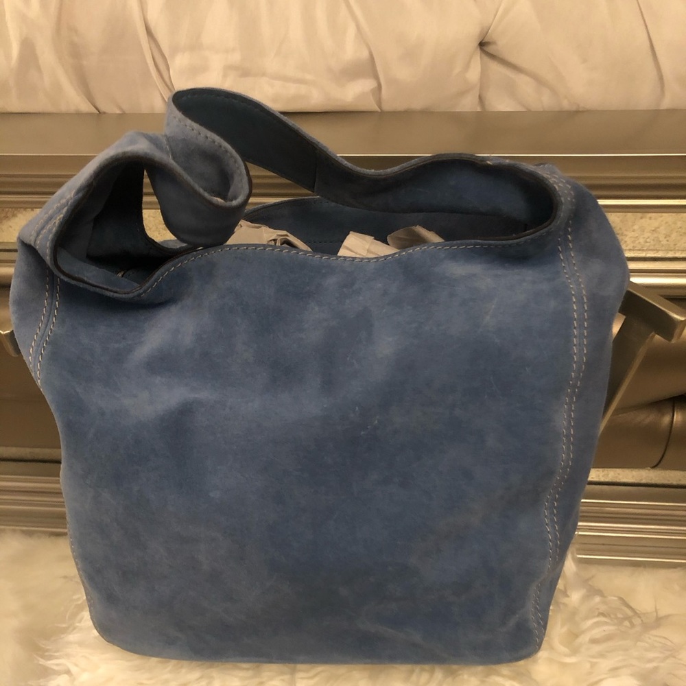 New Baby Blue Suede Michael Kors handbag